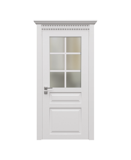 BY-5010A Porte intérieure Laqué Vitrée